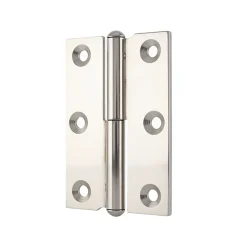 QCL Paumelle De Porte, Meuble Et Fenêtre-Paumelle nickelée 40 x 50 mm droite vendue par 2