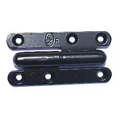 QCL Paumelle noire ronde Afbat 110 x 55 mm droite