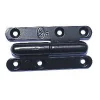 QCL Paumelle De Porte, Meuble Et Fenêtre-Paumelle noire ronde Afbat 80 x 45 mm gauche