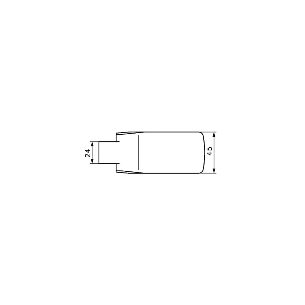 Stremler Assa Abloy Paumelle pour feuillure sup à 40 mm LAGUNE 4201 - STREMLER Argent