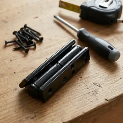 Diall Paumelle De Porte, Meuble Et Fenêtre-2 paumelles universelles 50 Epoxy Noir