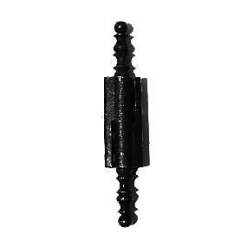 Diall Paumelle universelle à vase noires 40 mm vendue par 2