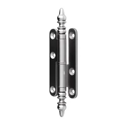 QCL Paumelle à vase acier vieux fer Diall 110 x 55 mm droite