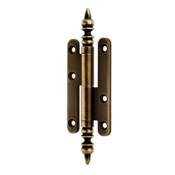 QCL Paumelle De Porte, Meuble Et Fenêtre-Paumelle à vase acier vieux laiton Diall 110 x 55 mm gauche