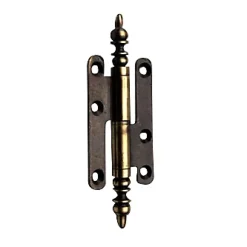 QCL Paumelle à vase acier vieux laiton Diall 80 x 45 mm droite
