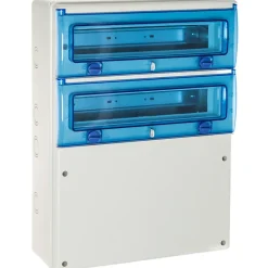 Solera Tableau Électrique Pré-Équipé-1332p Coffret Pour Prises De Courant 2 Rangées De 16 Modules - étanche Ip65 - Indubox