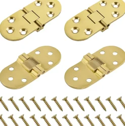 Deko Paumelle De Porte, Meuble Et Fenêtre-4 PCS charnière de table, Flip Charnière en laiton massif à rabat, pour tiroir, table, bureau, machine à coudre