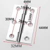 Deko Paumelle De Porte, Meuble Et Fenêtre-24 pcs en acier inoxydable meubles de maison matériel Charnière de porte Long 44 mm x 34 mm