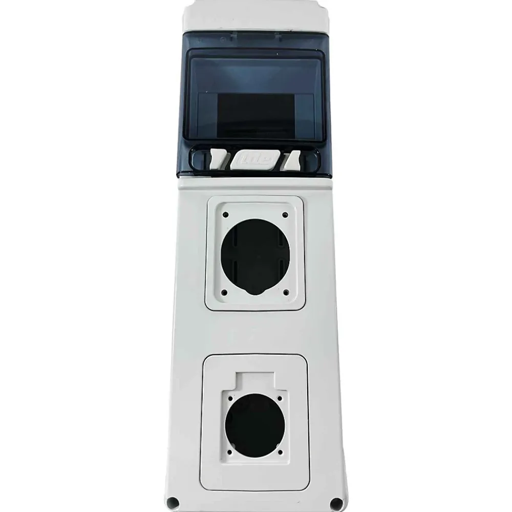 Ide Pcsn6pt - Coffret Pour Prise étanche Ip65 - Prédécoupage 2 Prises - 1 Rangée De 6 Modules - Star