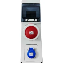 Ide Pcsn6pt - Coffret Pour Prise étanche Ip65 - Prédécoupage 2 Prises - 1 Rangée De 6 Modules - Star