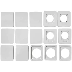 Ide Tableau Électrique Pré-Équipé-Pcsn18pt - Coffret Pour Prise étanche Ip65 - Prédécoupage 8 Prises - 1 Rangée De 18 Modules - Star