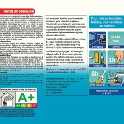 Julien Etanchéité Du Mur Intérieur-Peinture anti condensation cuisines et salles de bains mat blanc mat 0,5L