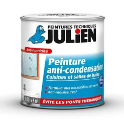 Julien Etanchéité Du Mur Intérieur-Peinture anti condensation cuisines et salles de bains mat blanc mat 0,5L