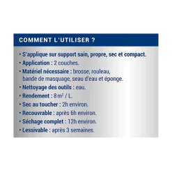 Ripolin Etanchéité Du Mur Intérieur-Peinture anti-condensation intérieur mat blanc 0,75L