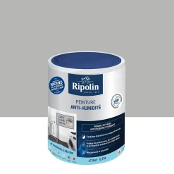 Ripolin Etanchéité Du Mur Intérieur-Peinture anti-humidité intérieur satin gris lome 0,75L
