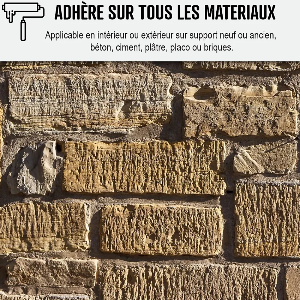 Arcane Industries Etanchéité Du Mur Intérieur-Peinture anti humidité mur humide salle de bain - ARCASCREEN - 0.75 L (jusqu'à 3 m²) -