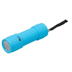 Diall Lampe Torche-Petite lampe torche LED caoutchoutée bleue 27 lumens