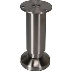 Diall Pied ajustable ø38 x 120-138 mm aluminium