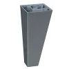 Evoludis Pied De Meuble-Pied de canapé gris alu H. 100 x 45x45 cm