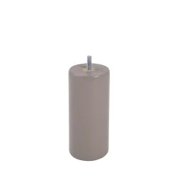 Bar plus Pied De Meuble-Pied de lit cylindrique en hêtre taupe H. 15 x Ø6,8 cm