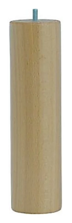 Bar plus Pied De Meuble-Pied de lit cylindrique H. 250 mm x ø70 mm verni