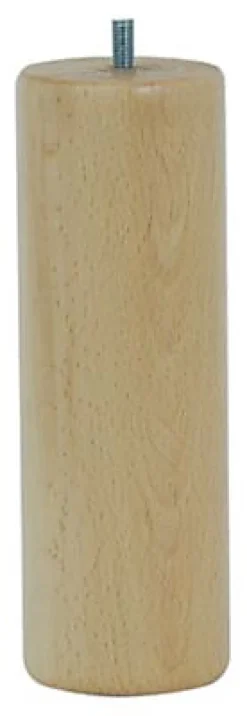 Bar plus Pied De Meuble-Pied de lit cylindrique H. 200 mm x ø70 mm verni
