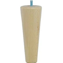 Bar plus Pied de lit fuseau H. 150 mm x ø58 mm verni