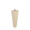 Bar plus Pied De Meuble-Pied de lit pyramide en hêtre texture bois H. 20 x L. 6 cm