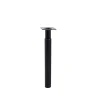 Bar plus Pied de lit réglable en aluminium noir H. 24 / 38 x L. 3 cm