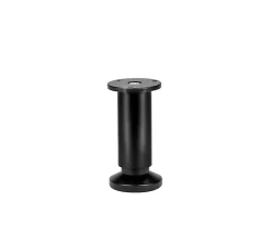 Bar plus Pied de lit réglable en aluminium noir H. 12 / 13,5 x L. 5,8 cm
