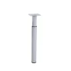 Bar plus Pied De Meuble-Pied de lit réglable en aluminium blanc H. 24 / 38 x L. 3 cm