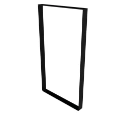 Cime Pied de meuble cadre en acier noir H. 71 cm