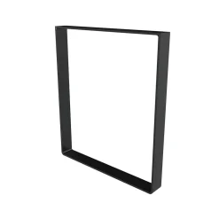 Pied de meuble cadre en acier noir Cime H. 40 cm