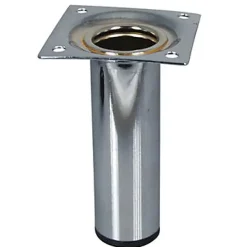 Diall Pied de meuble H. 100 mm x ø 30 mm chromé