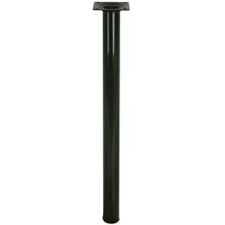 Diall Pied de meuble H. 100 mm x ø 30 mm noir