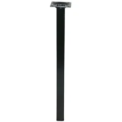 Diall Pied de meuble noir 25 x 25 x H. 200 mm