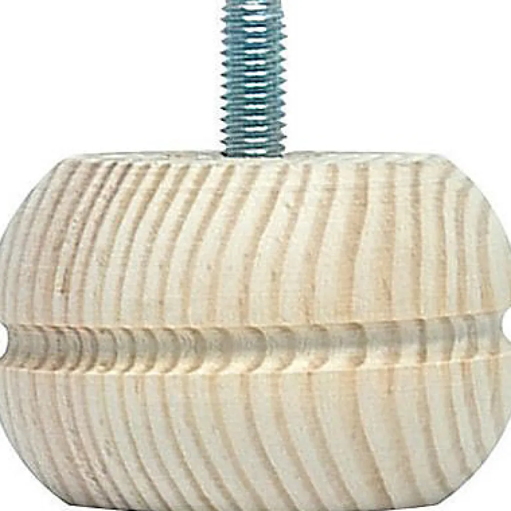 Bar plus Pied de meuble model 25 H. 40 mm x ø 65 mm pin brut