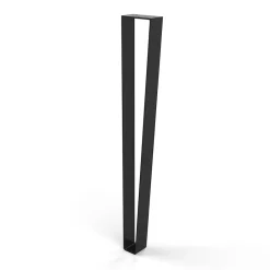Pied De Meuble-Pied de meuble triangle en acier noir H. 71 cm