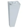 Evoludis Pied De Meuble-Pied de meuble triangulaire H. 100 mm x 45 mm x 45 mm blanc