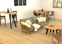 Cime Pied De Meuble-Pied de meuble Yes H. 35 cm acier noir