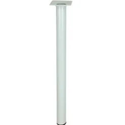 Diall Pied De Meuble-Pied de table ø3 x H. 80 cm blanc