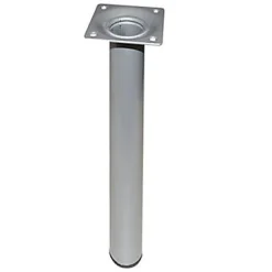Diall Pied de table ø3 x H. 80 cm gris