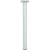 Diall Pied de table ø30 x H. 500 mm blanc