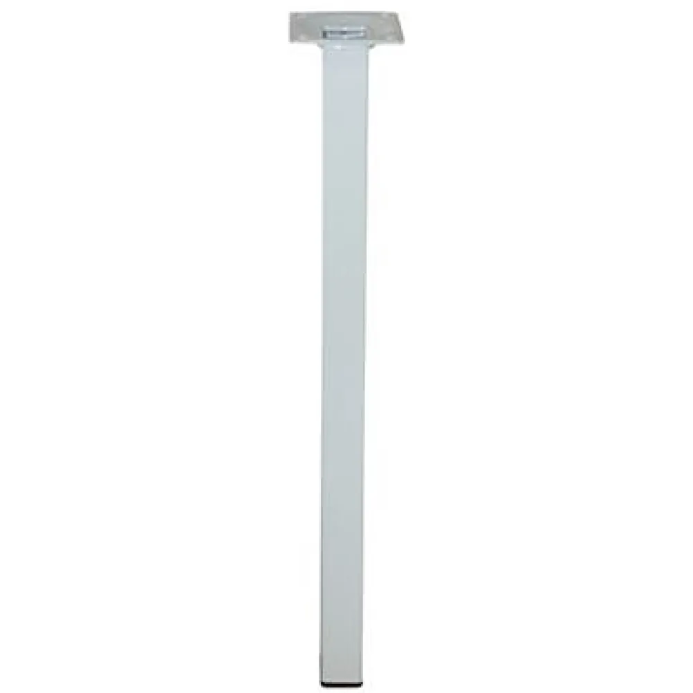 Diall Pied de table 25 x 25 x H. 800 mm blanc