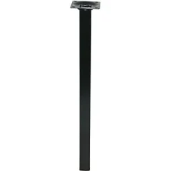 Diall Pied De Meuble-Pied de table 25 x 25 x H. 700 mm noir