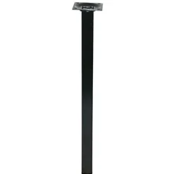 Diall Pied de table 25 x 25 x H. 350 mm noir