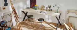 Mottez Pied de table modèle X H. 71 cm métal noir