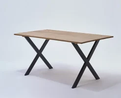 Mottez Pied de table modèle X H. 71 cm métal noir