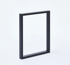 Mottez Pied de table rectangle H. 71 x l. 59 cm métal noir