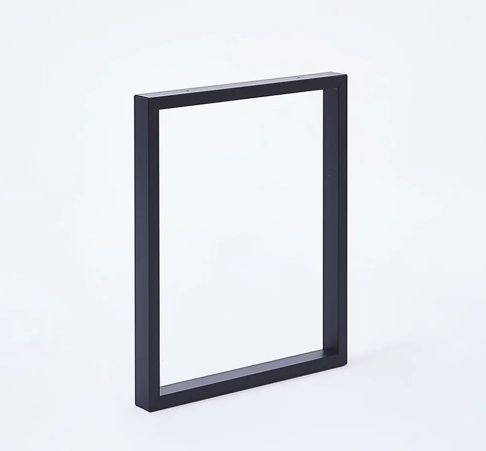Mottez Pied de table rectangle H. 71 x l. 59 cm métal noir